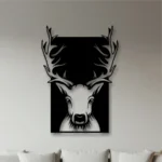 Name n Art | Silent Deer - Metal Wall Art - Hanging Decor