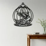Name n Art | A Bird Without Sky - Metal Wall Art - Hanging Decor