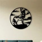 Name n Art | Wolf's Call - Metal Wall Art - Hanging Decor